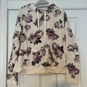 Forever 21 Floral hoodie size L
